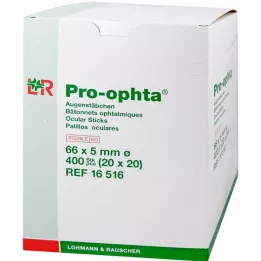 PRO-OPHTA Očné tampóny sterilné, 400 ks