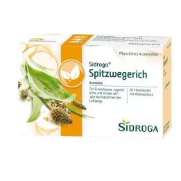 SIDROGA Filtračné vrecká na čaj skorocel skorocel, 20X1,4 g