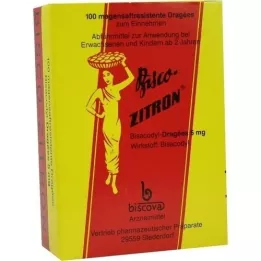BISCO-ZITRON gastrorezistentné dražé, 100 kusov