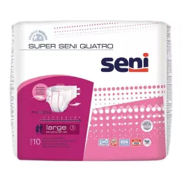 SUPER SENI Quatro inkontinenčné nohavičky veľkosť 3 L, 10 kusov