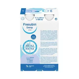 FRESUBIN ENERGY DRINK Neutrálna fľaša na pitie, 4X200 ml