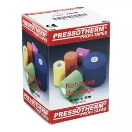 PRESSOTHERM Súdržný obväz 8 cmx4 m biely, 1 kus