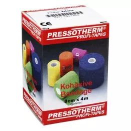 PRESSOTHERM Súdržný obväz 8 cmx4 m modrý, 1 ks