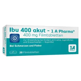 IBU 400 filmom obalených tabliet akut-1A Pharma, 20 ks