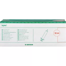 INJEKT Samostatná striekačka 10 ml Luer excentric PVC-fr., 100X10 ml