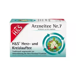 H&S Čajové filtračné vrecká na cirkuláciu srdca, 20X2,0 g