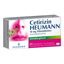 CETIRIZIN Heumann 10 mg filmom obalené tablety, 20 ks