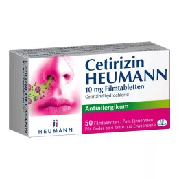 CETIRIZIN Heumann 10 mg filmom obalené tablety, 50 ks