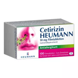 CETIRIZIN Heumann 10 mg filmom obalené tablety, 100 ks