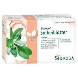 SIDROGA Filtračné vrecúška na čajové lístky šalvie, 20X1,5 g
