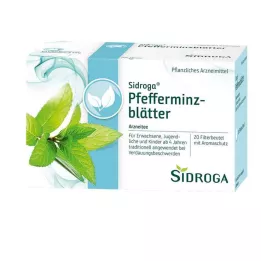 SIDROGA Čajové filtračné vrecká z mäty piepornej, 20X1,5 g