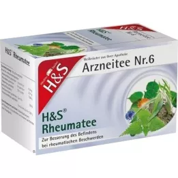 H&amp;S Reumate čajové filtračné vrecko, 20X2,0 g