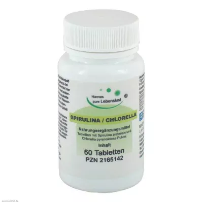 SPIRULINA+CHLORELLA tablety, 60 ks SPIRULINA+CHLORELLA tablety, 60 ks