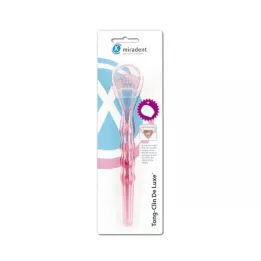 MIRADENT Čistič jazyka Tong-Clin de L.pink trans., 1 ks