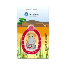 MIRADENT Detská učiaca zubná kefka Infant-O-Brush červená, 1 kus