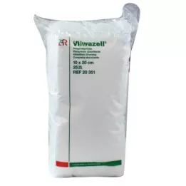 VLIWAZELL Absorpčné obklady nesterilné 10x20 cm, 25 ks