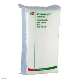 VLIWAZELL Absorpčné obklady nesterilné 20x40 cm, 25 ks