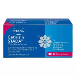 CETIRIZIN STADA 10 mg filmom obalené tablety, 20 ks