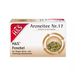 H&S Feniklový čaj nemiešané filtračné vrecká, 20X2,2 g