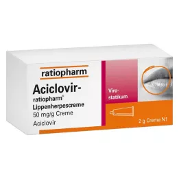 ACICLOVIR-ratiopharm krém proti herpesu na perách, 2 g
