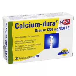 CALCIUM DURA Vit D3 šumivý 1200 mg/800 I.E., 20 ks