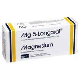 MG 5 LONGORAL Žuvacie tablety, 50 ks