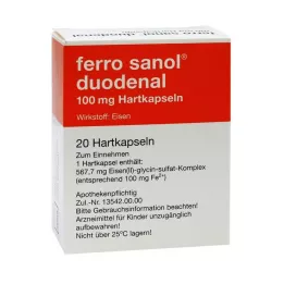 FERRO SANOL duodenálne tvrdé kapsuly s msr poťahovanými peletami, 20 ks