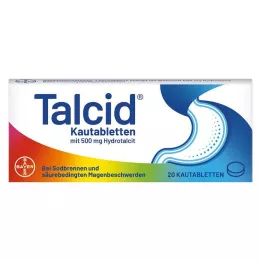 TALCID Žuvacie tablety, 20 ks