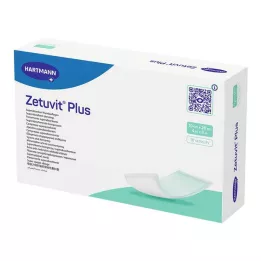 ZETUVIT Plus extra silný sací kompres sterilný 10x20 cm, 10 ks