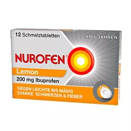 NUROFEN 200 mg Citrónové taviteľné tablety, 12 ks