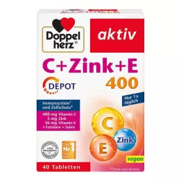DOPPELHERZ Depotné tablety C+Zinc+E, 40 ks