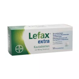 LEFAX extra žuvacie tablety, 50 ks