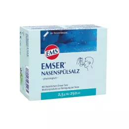 EMSER Fyziologická fľaša so soľou na vyplachovanie nosa, 20 ks
