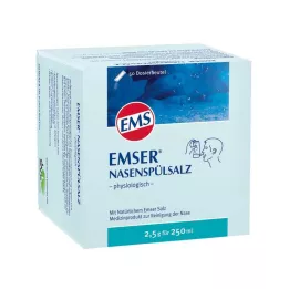 EMSER Fyziologická fľaša so soľou na vyplachovanie nosa, 50 ks
