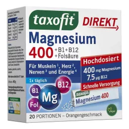 TAXOFIT Horčík 400+B1+B6+B12+Kyselina listová 800 granúl, 20 ks