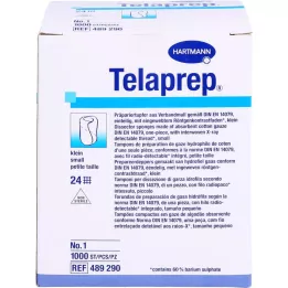 TELAPREP Prípravný tampón nesterilný veľkosť 1 malý, 1000 kusov