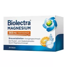 BIOLECTRA Horčík 365 mg fortissimum Orange, 20 ks
