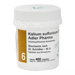 BIOCHEMIE Adler 6 Kalium sulfuricum D 6 tabliet, 400 ks