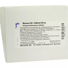 MARMOR Ampulky D 6/Stibium D 6 aa, 5X10 ml