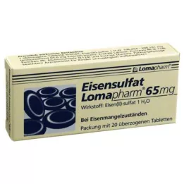 EISENSULFAT Lomapharm 65 mg obalené tablety, 20 ks