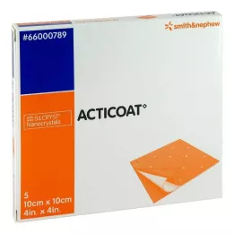 ACTICOAT 10x10 cm antimikrobiálny obväz na rany, 5 ks
