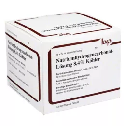 NATRIUMHYDROGENCARBONAT-Roztok 8,4 % Köhler, 25 x 20 ml