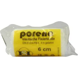 Porena gázový obväz elastický 6cm violončelo biely, 1 kus