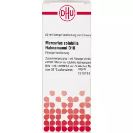 MERCURIUS SOLUBILIS Hahnemanni D 10 riedenie, 50 ml