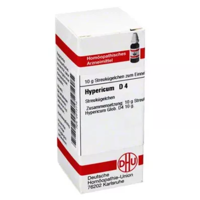 HYPERICUM D4 globuli, 10 g HYPERICUM D4 globuli, 10 g