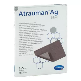 ATRAUMAN Ag 5x5 cm sterilné obklady, 10 ks