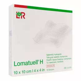 LOMATUELL H Masť tyl 10x10 cm sterilný, 10 ks