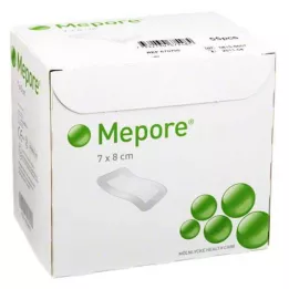 MEPORE Obväz na rany sterilný 7x8 cm, 55 ks