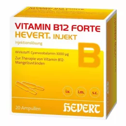 VITAMIN B12 HEVERT forte Injekt ampulky, 20X2 ml