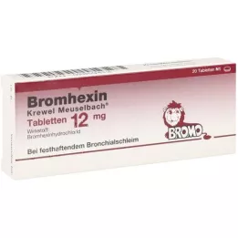 BROMHEXIN Krewel Meuselbach.Tablety 12 mg, 20 ks